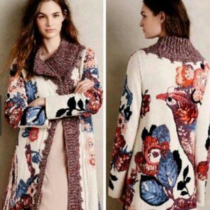 Anthropologie Sleeping on Snow Foret Cardigan Sweater Women's Medium